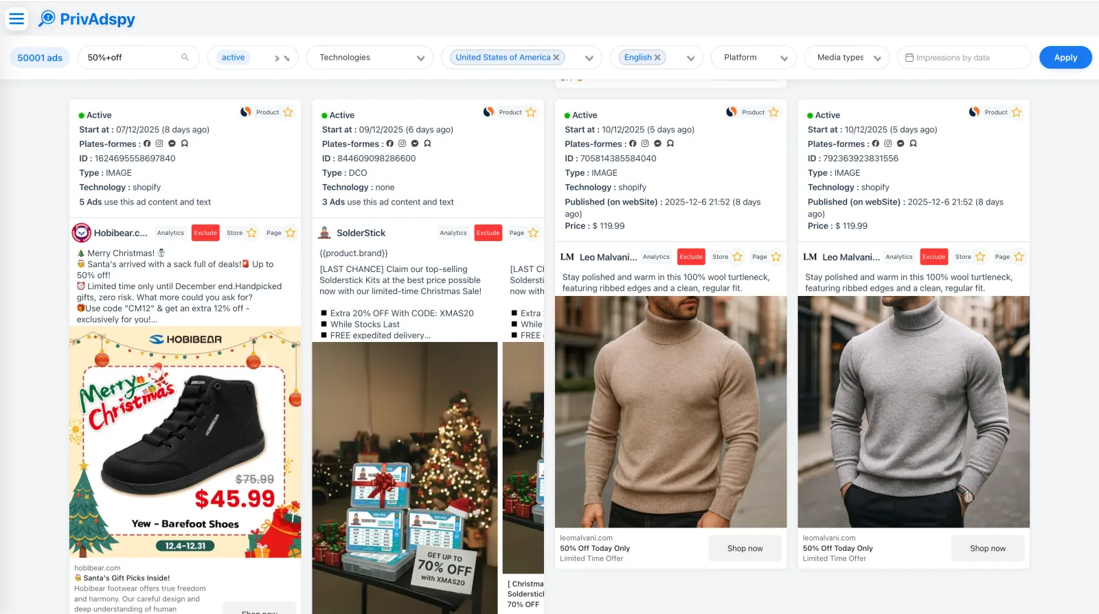 PrivAdSpy — Ads Search
